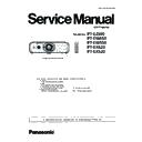 Panasonic PT-EZ590E, PT-EZ590LE, PT-EW650E, PT-EW650LE, PT-EW550E, PT-EX620E, PT-EX620LE, PT-EX520E (serv.man4) Service Manual