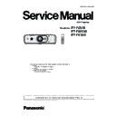 Panasonic PT-FZ570, PT-FW530, PT-FX500 (serv.man4) Service Manual