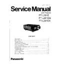 Panasonic PT-L291E, PT-L291EG, PT-L291EA Service Manual