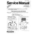 Panasonic PT-L555U (serv.man2) Service Manual / Supplement