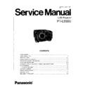 Panasonic PT-L555U Service Manual
