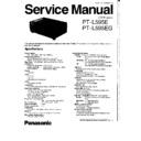 Panasonic PT-L595E, PT-L595EG Service Manual