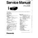 Panasonic PT-L797E Service Manual