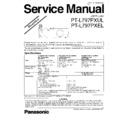 Panasonic PT-L797PXUL, PT-L797PXEL Simplified Service Manual