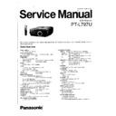 Panasonic PT-L797U Service Manual