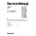 Panasonic PT-LB1VU, PT-LB1VE, PT-LB1VEJ, PT-LB1VEA, PT-LB1VEAJ, PT-LB2VU, PT-LB2VE, PT-LB2VEJ, PT-LB2VEA, PT-LB2VEAJ Simplified Service Manual