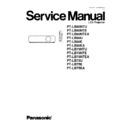 Panasonic PT-LB80NTU, PT-LB80NTE, PT-LB80NTEA, PT-LB80U, PT-LB80E, PT-LB80EA, PT-LB75NTU, PT-LB75NTE, PT-LB75NTEA, PT-LB75U, PT-LB75E, PT-LB75EA Service Manual