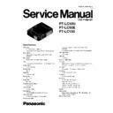 Panasonic PT-LC50U, PT-LC50E, PT-LC150 Service Manual