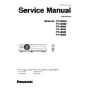 Panasonic PT-LW330, PT-LW280, PT-LB360, PT-LB330, PT-LB300, PT-LB280 (serv.man4) Service Manual