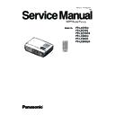 Panasonic PT-LX270U, PT-LX270E, PT-LX270EA, PT-LX300U, PT-LX300E, PT-LX300EA (serv.man2) Service Manual