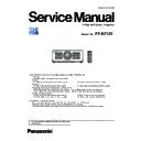 Panasonic PT-RZ120 (serv.man2) Service Manual