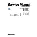 Panasonic PT-RZ370U, PT-RZ370E, PT-RZ370EA, PT-RW330U, PT-RW330E, PT-RW330EA (serv.man8) Service Manual