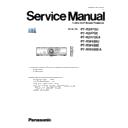 Panasonic PT-RZ470U, PT-RZ470E, PT-RZ470EA, PT-RW430U, PT-RW430E, PT-RW430EA (serv.man8) Service Manual