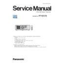 Panasonic PT-RZ570 (serv.man2) Service Manual