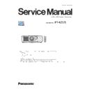 Panasonic PT-RZ575 (serv.man2) Service Manual