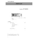 Panasonic PT-RZ575 Service Manual / Parts change notice