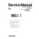 Panasonic PT-RZ670, PT-RW630 (serv.man11) Service Manual