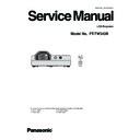 Panasonic PT-TW343RE (serv.man2) Service Manual