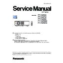 Panasonic PT-VMZ60, PT-VMZ50, PT-VMZ40, PT-VMW60, PT-VMW50 (serv.man3) Service Manual