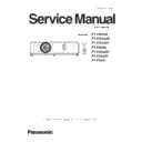 Panasonic PT-VW350, PT-VW350D, PT-VW350T, PT-VX420, PT-VX420D, PT-VX420T, PT-VX421 (serv.man4) Service Manual
