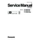 Panasonic PT-VW431DU, PT-VW431DE, PT-VW431DEA Service Manual