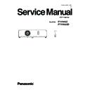 Panasonic PT-VX42Z, PT-VX42ZD (serv.man2) Service Manual