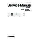 Panasonic PT-VX42Z, PT-VX42ZD Service Manual