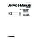 Panasonic PT-VX500U, PT-VX500E, PT-VX500EA, PT-VW430U, PT-VW430E, PT-VW430EA Service Manual