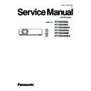 Panasonic PT-VX505NU, PT-VX505NE, PT-VX505NEA, PT-VW435NU, PT-VW435NE, PT-VW435NEA Service Manual