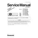 Panasonic PT-VX510U, PT-VX510E, PT-VX510EA, PT-VW440U, PT-VW440E, PT-VW440EA Simplified Service Manual