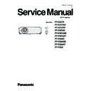 Panasonic PT-VZ570, PT-VZ570D, PT-VZ570T, PT-VW530, PT-VW530D, PT-VW530T, PT-VX600, PT-VX600D, PT-VX600T, PT-VX60 Service Manual