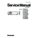 Panasonic PT-VZ575N, PT-VZ575ND, PT-VZ575NT, PT-VW535N, PT-VW535ND, PT-VW535NT, PT-VX605N, PT-VX605ND, PT-VX605NT (serv.man2) Service Manual