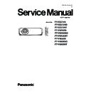 Panasonic PT-VZ575N, PT-VZ575ND, PT-VZ575NT, PT-VW535N, PT-VW535ND, PT-VW535NT, PT-VX605N, PT-VX605ND, PT-VX605NT (serv.man4) Service Manual