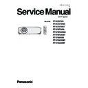 Panasonic PT-VZ575N, PT-VZ575ND, PT-VZ575NT, PT-VW535N, PT-VW535ND, PT-VW535NT, PT-VX605N, PT-VX605ND, PT-VX605NT Service Manual