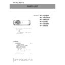 Panasonic PT-VZ585N, PT-VW545N, PT-VX615N, PT-VZ580, PT-VW540, PT-VX610 (serv.man4) Service Manual