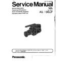 Panasonic AG-196UP Service Manual