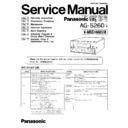 Panasonic AG-5260E, AG-5260B, K-Mechanism Service Manual