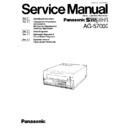 Panasonic AG-5700E, AG-5700B Service Manual