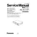 Panasonic AG-5710P, K-MECHANISM Service Manual