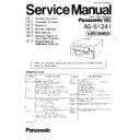 Panasonic AG-6124E, AG-6124B, K-MECHANISM Service Manual