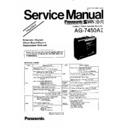 Panasonic AG-7450A-P, AG-7450A-K Service Manual Simplified