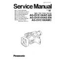 Panasonic AG-DVX100AP, AG-DVX100AN, AG-DVX100AE, AG-DVX100EN, AG-DVC180AMC Service Manual