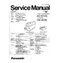 Panasonic AG-EZ10E, VW-AD3E Service Manual