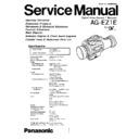 Panasonic AG-EZ1E Service Manual