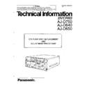 Panasonic AJ-D750, AJ-D640, AJ-D650 Service Manual / Other