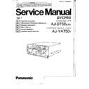 aj-d750e, aj-d750en, aj-ya750p (serv.man2) service manual