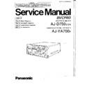 Panasonic AJ-D750E, AJ-D750EN, AJ-YA750P Service Manual