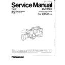 Panasonic AJ-D800E, AJ-D800EN Service Manual