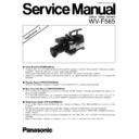 Panasonic WV-F565 Service Manual / Supplement