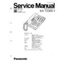 Panasonic KX-T2365-1 Service Manual
